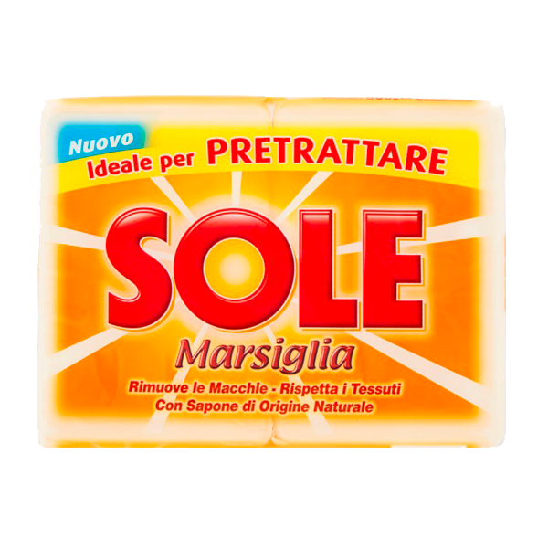Sole sapone marsiglia gr 250 x 2 – Versilia Food Service